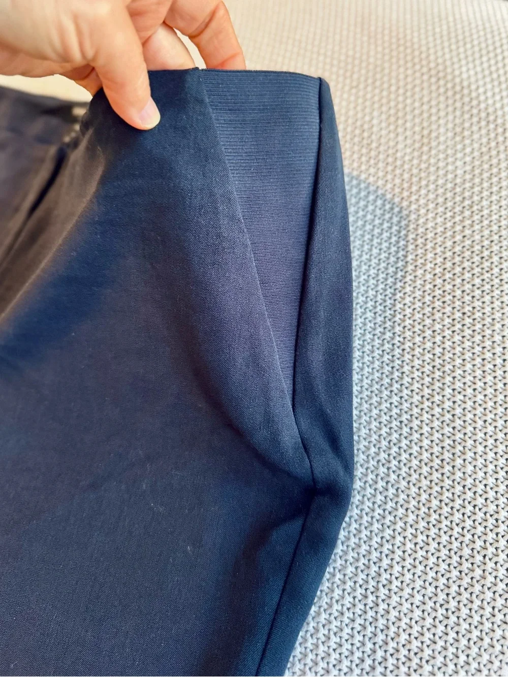 JONES NEW YORK Navy Blue Stretch Trousers Dress Pants — #164 LHP